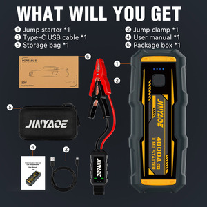 Arrancador de batería de alta potencia de 12V Y 20000mAh, potenciador de batería, Banco de energía multifunción, batería de litio portátil, arrancador de batería de coche - Product Image 6