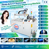 Machine de moulage automatique CNC 3 axes pour résine époxy en deux parties avec système de dosage, mélange et distribution précis pour l'électronique