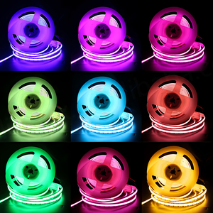 ไฟแถบ LED แบบยืดหยุ่นความสว่างสูง RGB COB 10-14W 576Leds/M  12V 24V RGB ขนาด 8 มม. 10 มม. - Product Image 5