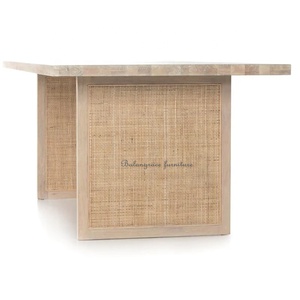 Mangue noire et canne naturelle par parites ou repas de famille pour accueillir six table à manger confortablement - Product Image 2