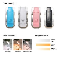 Lampe de lecture LED mini USB rechargeable à intensité réglable pour la protection des yeux, lampe de marque-page portable avec clip, lampe de livre pliable