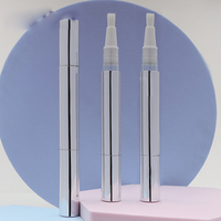 Stylo torsadé de haute qualité 3ml, conteneur cosmétique, pour vernis à ongles en argent, stylo correcteur or avec Tube à brillant à lèvres en or