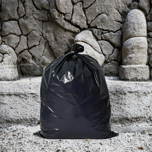 Sacs poubelles HC PECK noirs en PE de 3 mil, très résistants, thermosoudés, résistants à la déchirure, taille personnalisable pour le nettoyage domestique - Product Image 3
