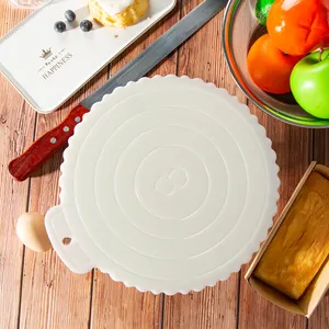 Wholesale Baking Packaging Tray 10 Inch White Plastic Reusable Round Paper Cake Drum Board Base Stand Pad Cardboard Bases
