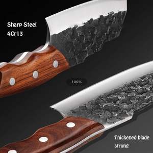 Vente en gros Ensemble de couteaux de boucher professionnels pour la cuisine Couperet <span class=keywords><strong>à</strong></span> désosser en acier au carbone - Product Image 3