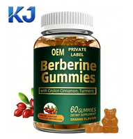 Gummies de berbérine OEM avec cannelle de Ceylan / Complément alimentaire pour soutenir la santé immunitaire et métabolique
