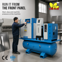 Compresseur d'air à vis à découpe laser, directement de l'usine, 7,5 kW à 37 kW, tension et configuration personnalisées OEM