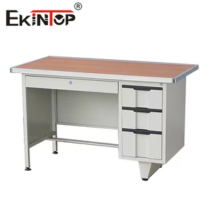 Ekintop <span class=keywords><strong>Home</strong></span> โต๊ะสำนักงานสแตนเลสโต๊ะทำงานธรรมดา - Product Image 6