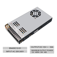 Alimentation électrique de refroidissement par ventilateur de haute qualité BINAZK 400W 12V 33A pour armoire LED