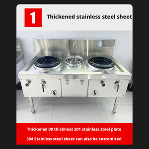 Commercial Energy-Saving High-Flame <strong>Gas</strong> Boiling Stove-Stainless Steel Easy to Clean <strong>Blower</strong> &amp; Flameout Protection NG/LPG - Product Image 2