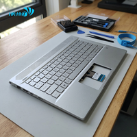 Clavier rétroéclairé LED argenté avec repose-poignets pour HP Pavilion 14-CE Series, remplacement filaire