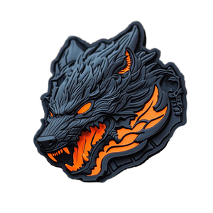 Parche de PVC 3D en Oferta, Adhesivo con Letras de Dibujos Animados y Logotipo de Animales, Insignia de Silicona para Decoración de Ropa - Product Image 1