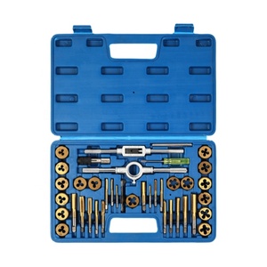 Juego de Machos y Terrajas Premium de 40 Piezas, Roscas UNC UNF NPT, Kit Esencial de Herramientas de Roscado con Accesorios Completos - Product Image 4