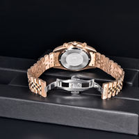 Montre chronographe de luxe pour homme Benyar S001, module de temps VD53, montre à quartz, Reloj Para Hombre