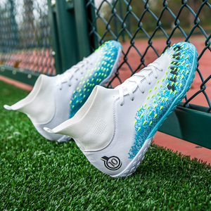 Chaussures <span class=keywords><strong>de</strong></span> football personnalisées populaires <span class=keywords><strong>Neymar</strong></span> moins chères FG/Turf pour pieds larges, légères, amortissantes, printemps/hiver, unisexes - Product Image 4