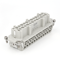 Fiche de connecteur rectangulaire robuste série HE 16A 24 broches mâle femelle pour applications automobiles et robots