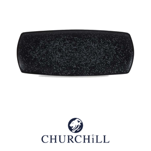 Plat de service rectangulaire noir Caldera 35,5 × 14 cm, modèle Churchill Shades Zccanrpm1 - Product Image 4