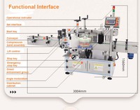 Machine d'étiquetage automatique haute vitesse double face pour bouteilles carrées et rondes, applicateur avant-arrière pour cosmétiques et produits de lavage corporel