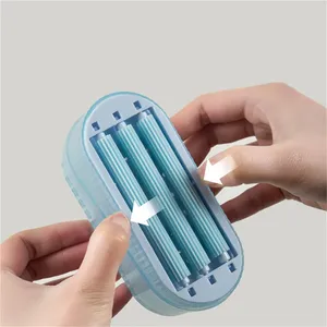Multifunctional Eco-Friendly <b>Soap</b> Box Roller Brush <b>Soap</b> Dish <b>Holder</b> for Hotel Kitchen Use Non-slip Foam Bubbler Modern Design - Product Image 5