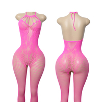 Bas prix, haute qualité : Bodystocking résille ajouré pour femme adulte en Spandex/Nylon, tenue de danse exotique pour la salle de bal