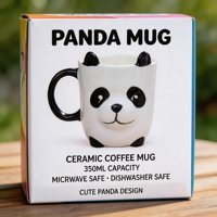 Mug à café en céramique 3D personnalisé en forme de panda pour enfants, grande capacité, compatible lave-vaisselle et micro-ondes, réutilisable