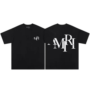 Camiseta de Manga Corta para Hombre, Nueva Colección de Verano, Directo de Fábrica, 1 Pieza, Tejido de Algodón Puro, Cuello Redondo, Buena Calidad - Product Image 1