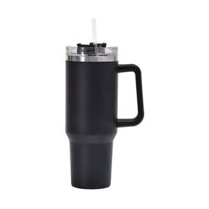 Venta al por mayor: Vaso térmico de acero inoxidable 304 de doble pared de 40 oz con asa, para sublimación, ideal para viajes. - Product Image 4