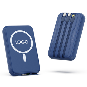Batterie externe 10000mAh 20000mAh 22.5W PD à charge rapide, batterie Li-polymère avec double USB Type C et câble de données - Product Image 2