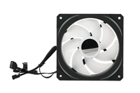 Ventilateur de refroidissement pour boîtier de PC de jeu ARGB LED 12V 120mm avec dissipateur thermique en cuivre, roulement fluide haute performance 23dBA pour un refroidissement optimal de l'ordinateur