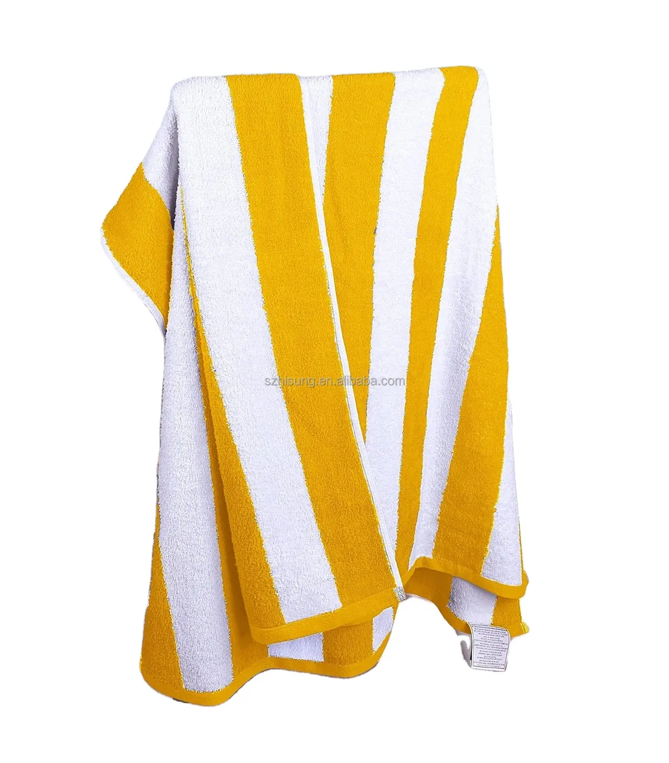 100% coton éponge peluche surdimensionné serviette de plage grand coton rayé serviettes de piscine été Cabana serviette de bain