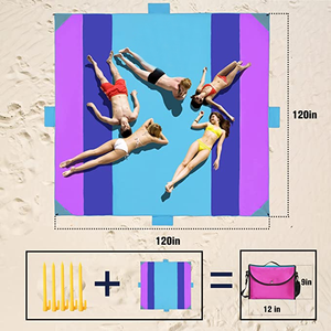 Mantas de Playa Extra Grandes de Lujo, Impermeables y Resistentes a la Arena, Ligeras, Portátiles, Plegables, Fáciles de Transportar, Tapete de Picnic - Product Image 3