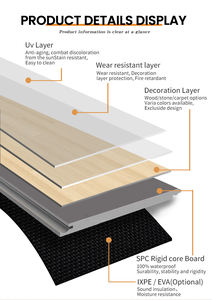 Suelos SPC Resistentes y Modernos que Transforman tu Espacio, Venta Directa <span class=keywords><strong>de</strong></span> Fábrica, Fácil Instalación, Ecológicos, Resistentes al Desgaste y al Fuego - Product Image 5