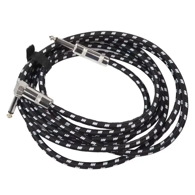 Customized 6.35/6.5mm Male Male Guitar Cable Audio 6.5 Microphone Instrument Connection Stringed Instruments Parts Accessories
