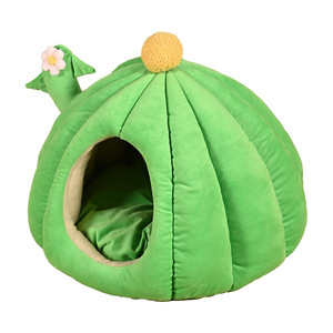 Cactus cat house, semi-enclosed, winter warm, removable and washable, suitable for all seasons, dog house, pet <b>bed</b> - Product Image 5