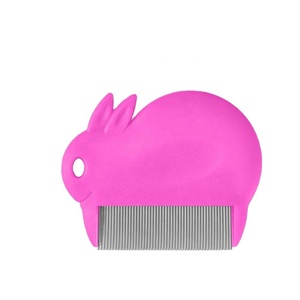 กระต่ายออกแบบโลหะที่มีสีสัน nit หวี lice ขนาดเล็ก smooth เข็ม - Product Image 1