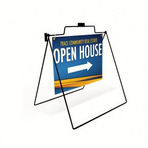 Letreros Personalizados para Eventos al Aire Libre, Letreros Metálicos Colgantes Tipo A para Acera y Calle, 18x22 Pulgadas, Ecológicos para Exteriores - Product Image 1