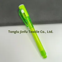 Vente directe d'usine, stylo magique fluorescent invisible UV pour la vérification des billets de banque en plastique à grosse tête, pour l'école primaire