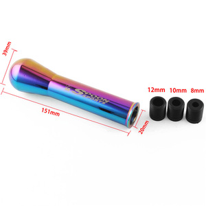Spoon Sports Car Gear <b>Shift</b> <b>Knob</b> Aluminum Alloy Round Head Extended Racing Modification Universal Fit - Product Image 2