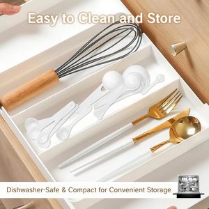 Cuillère doseuse en plastique blanc de qualité alimentaire PP, design classique, manche long, 15 ml, pour protéines en poudre, écologique, personnalisable avec logo. - Product Image 3