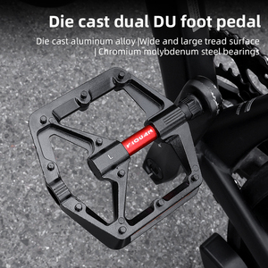 Bàn đạp xe đạp ESLNF Double DU, nhẹ, có bạc đạn, chống trơn trượt, đế rộng, dành cho xe đạp đường trường và xe đạp địa hình - Product Image 4