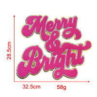 Patchs en chenille personnalisés en gros, transfert thermique, badges en PVC à paillettes, broderie pour hommes, femmes, sweats à capuche, décoration de vêtements DIY