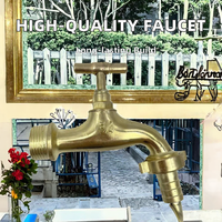 Robinet d'eau de haute qualité Bibcocks fabriqué en Chine pour une utilisation en salle de bain, cuisine et jardin