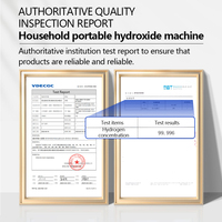 Machine d'inhalation d'hydrogène électrique portable 225 ml pour usage domestique, inhalateur de santé pur avec concentration de 2000 ppb, qualité médicale