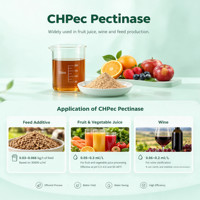 Poudre d'enzyme pectinase de qualité alimentaire à haute activité pour la clarification du jus de raisin et la fermentation du vin