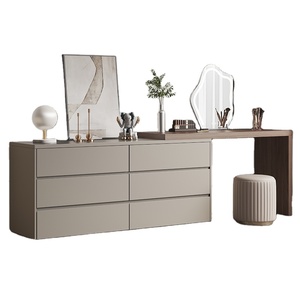 Table de <span class=keywords><strong>maquillage</strong></span> télescopique en bois avec rangement intégré, éclairage intégré, design moderne et simple pour petit appartement ou chambre à coucher - Product Image 1