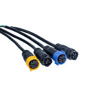 Connecteur étanche IP67IP68 M20 2 3 4 broches Câble électrique Fil autobloquant Soudure mâle femelle Prise d'alimentation Connecteur 4 broches