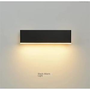 Lampe murale LED à capteur tactile en aluminium, style minimaliste nordique, à intensité variable, pour chambre moderne, salon et éclairage d'escalier - Product Image 6