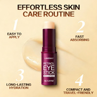 Crème pour les yeux en stick anti-rides raffermissante au rétinol et aux peptides pour éliminer les poches et les cernes sous les yeux, marque privée