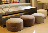 Pouf de sol en lin de haute qualité coussin méditation oreiller repose-pieds coussin Premium Yoga traversins coussins de chaise ronds