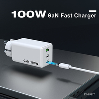 Chargeur rapide GaN 100W 120W pour téléphone, chargeur 65W Type C, prises UK KR EU, chargeurs 140W 150W PD, chargeur mobile pour ordinateur portable